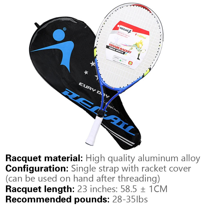 Aluminum Tennis Racket for kids. 23 inch